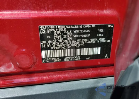 2023 Toyota Rav4 Xle z USA, uszkodzony, nr VIN 2T3P1RFV4PW332855